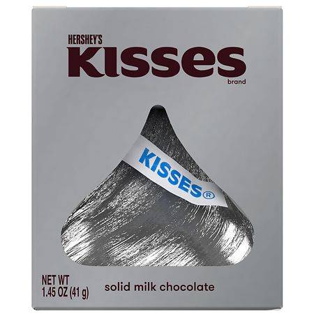 Hershey's Kisses Candy, Valentine's Day, Gift Box Solid Milk Chocolate - 1.45 oz