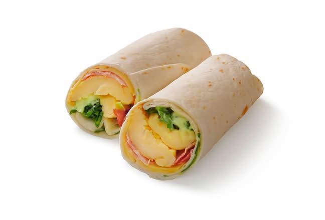 Wrap omelet-bacon nu €5,-