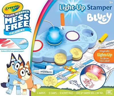 Crayola Color Wonder Mess Free Bluey Light-Up Stamper (75-0273)