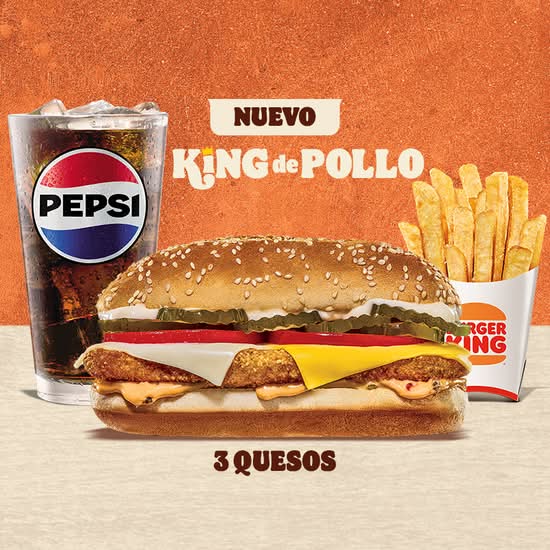 Combo King de Pollo 3 Quesos