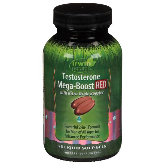 Irwin Naturals Testosterone Mega-Boost Red Liquid Soft-Gels (56 ct)