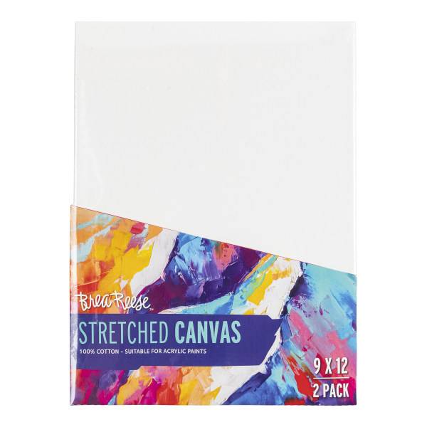 Brea Reese Stretch Canvases, 9" x 12"in, White (12 ct)