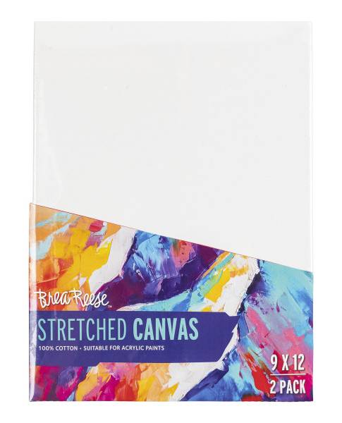Brea Reese Stretch Canvases, 9" x 12"in, White (12 ct)