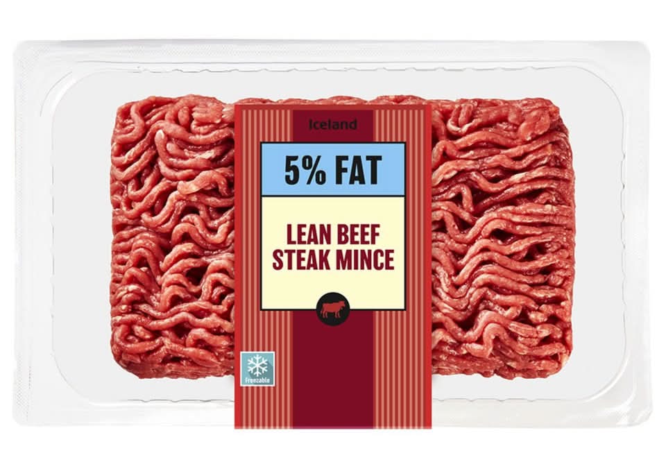 Iceland British Lean Beef Steak Mince (360g)