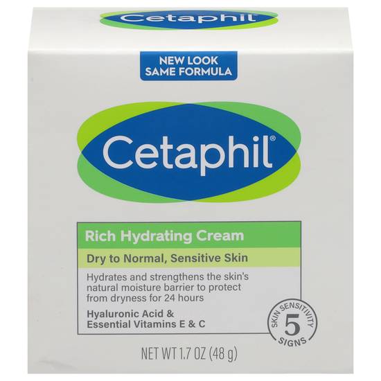 Cetaphil Rich Hydrating Night Cream Face Moisturizer For Dry Skin