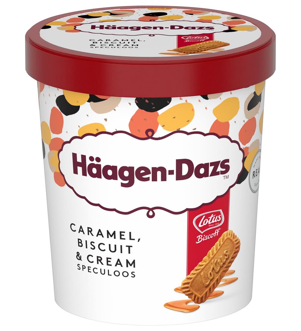 Häagen-Dazs - Crème glacée, caramel-biscuit-crème speculoos (460ml)