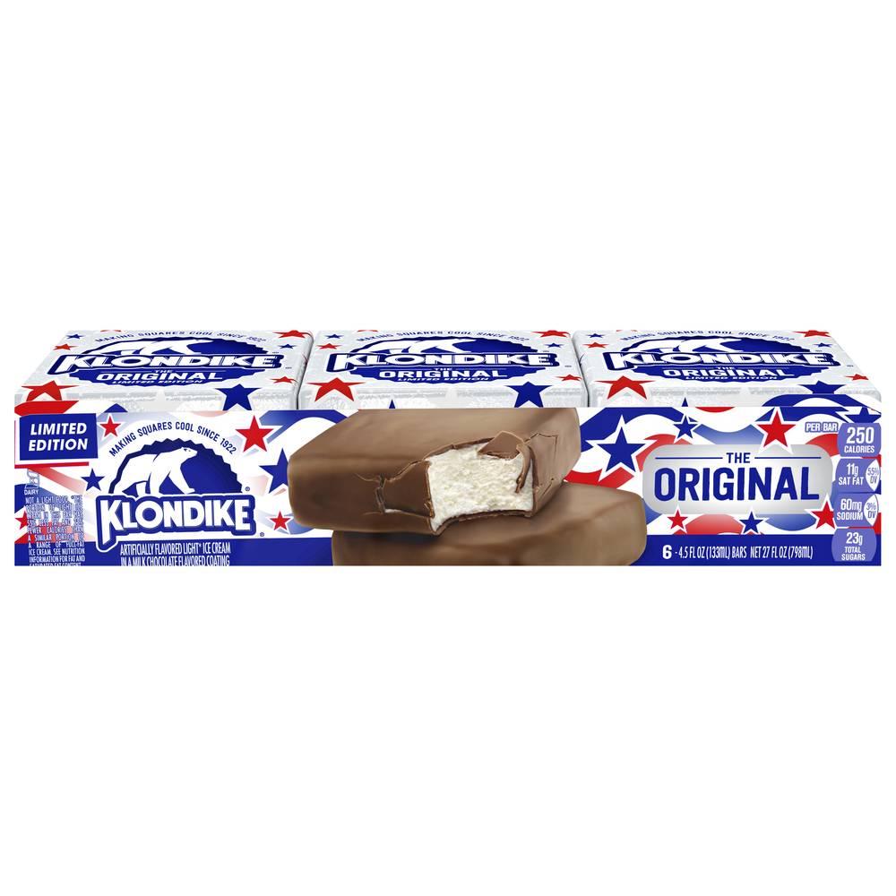 Klondike The Original Ice Cream Bars, Vanilla (27 fl oz, 6 ct)