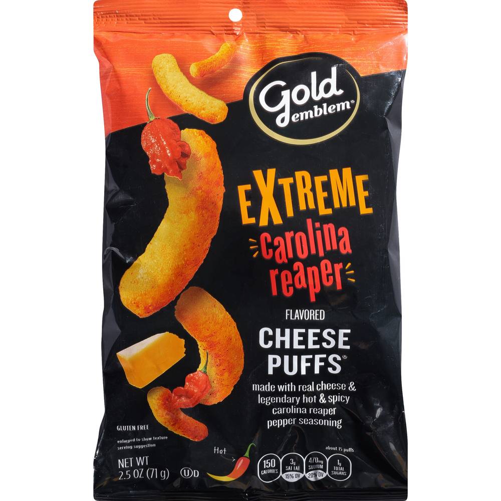 Gold Emblem Extreme Carolina Reaper Cheese Puffs (flavored), 2.5 oz
