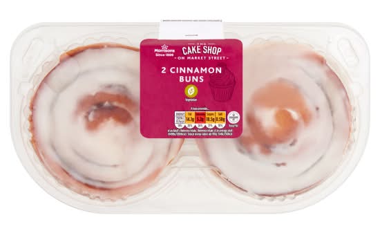 Morrisons The Cake Shop on Market Street Cinnamon Buns (2 pack)