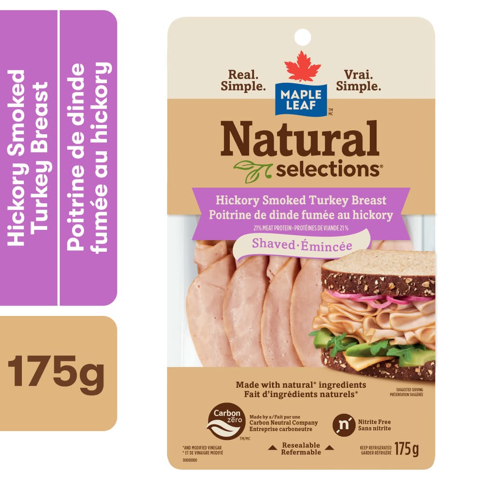 Maple Leaf Natural Selections Hickory Smoked Turkey Breast (175 g)