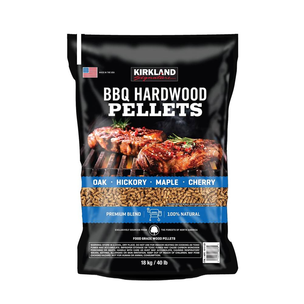 Kirkland Signature Premium Blend BBQ Hardwood Pellets, 40 lbs