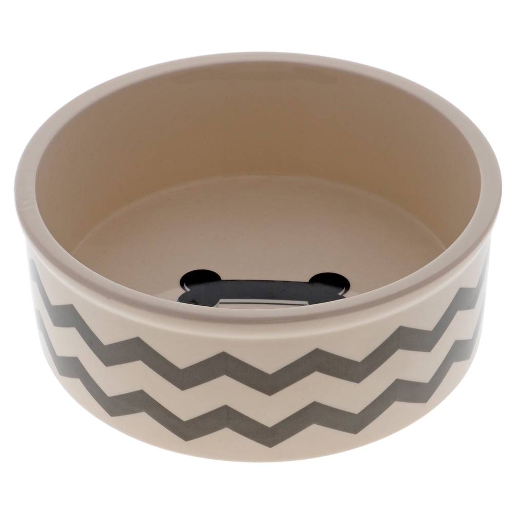 Round Ceramic Dog Bowl