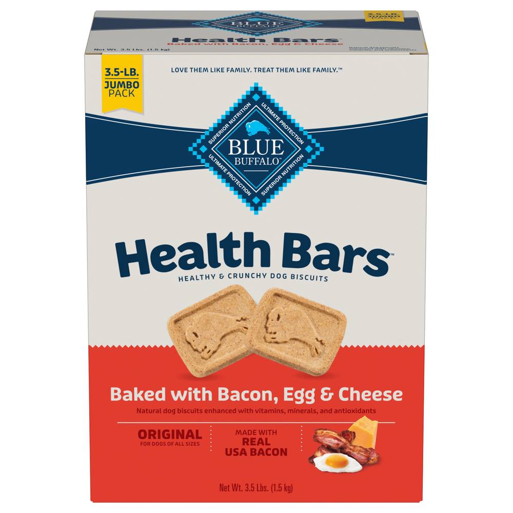 Blue Buffalo Blue Health Bars Jumbo pack Original Biscuits For Dogs (3.5 lbs)