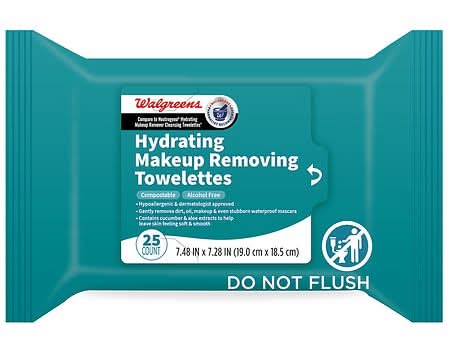 Walgreens Hydrating Makeup Removing Towelettes (8.48 oz)