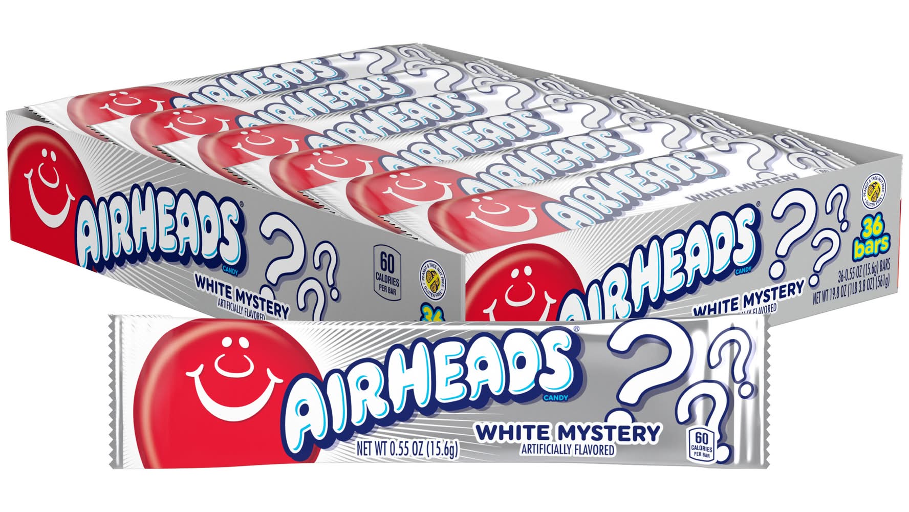 Airheads Candy, White Mystery (0.55 oz)