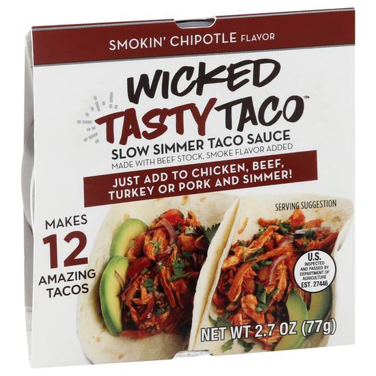 Wicked Tasty Taco Taco Sauce (slow simmer smokin' chipotle )