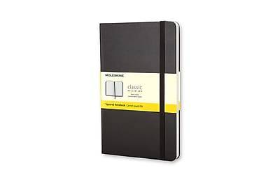 Moleskine Classic Subject Notebooks, 3.5 x 5.5, Quad, 96 Sheets, Black (701023)