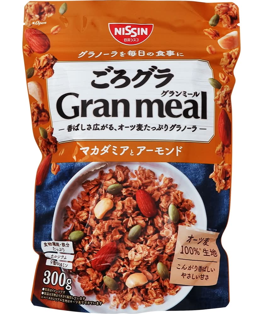 日清シスコ　ごろグラGlanmealマカダミアとアーモンド　300g　J-702
