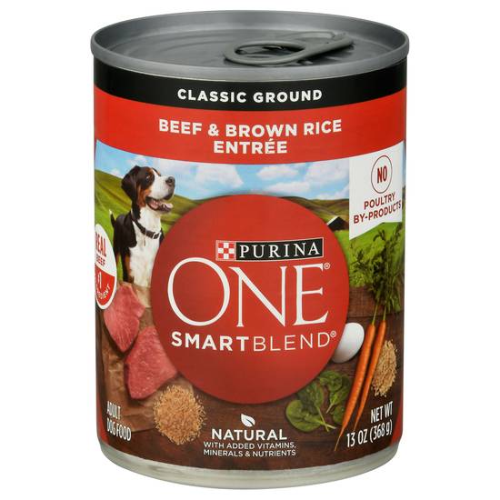 Purina One Smartblend Beef & Brown Rice Entree Adult Dog Food