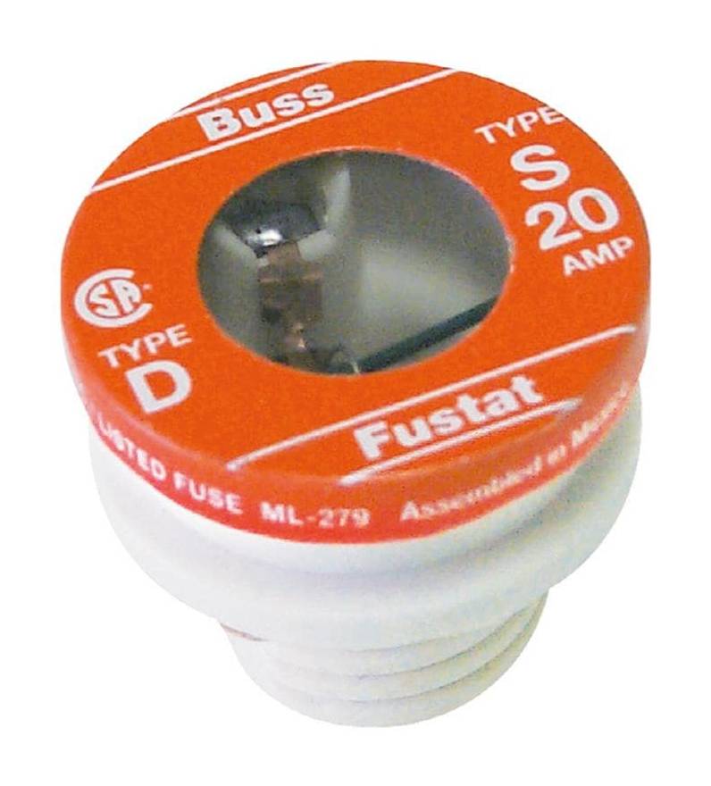 Cooper Bussmann S Series 20 Amp Plug Fuses (2 ct)