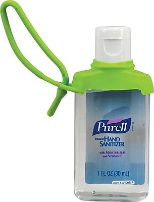 PURELL Hand Sanitizer with Carry Clip, 1 oz., 30/Pack (3900-30-CMR)