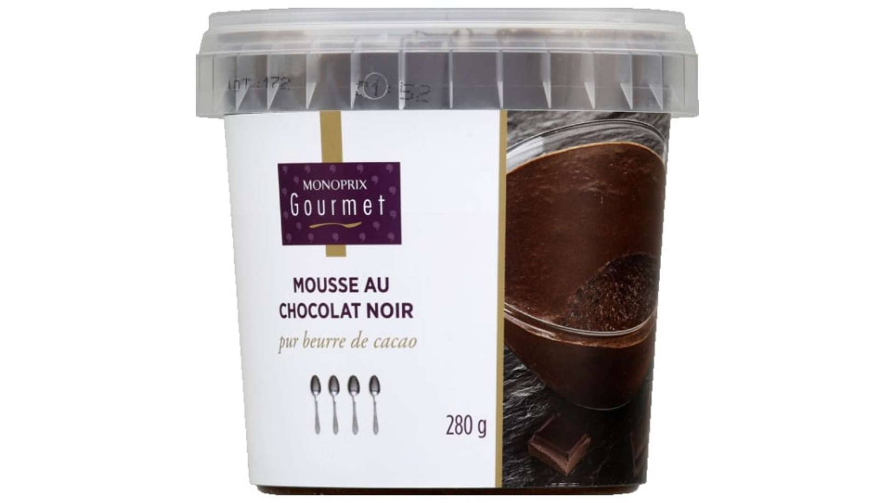 Monoprix Gourmet - Mousse au chocolat noir (280g)