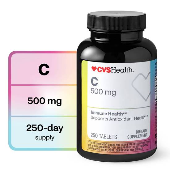 CVS Health Vitamin C Tablets 500mg, 250CT