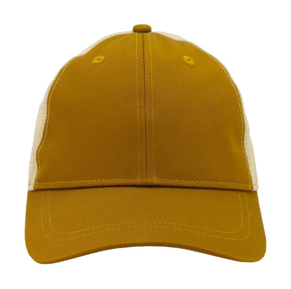 Yellow Meshback Plastic Snapback Trucker Cap