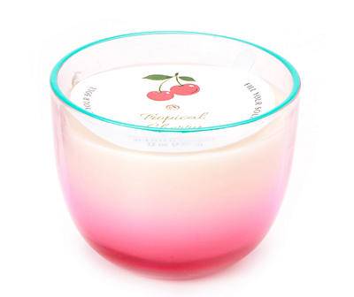 Tropical Cherry Ombre Candle, 12 Oz.