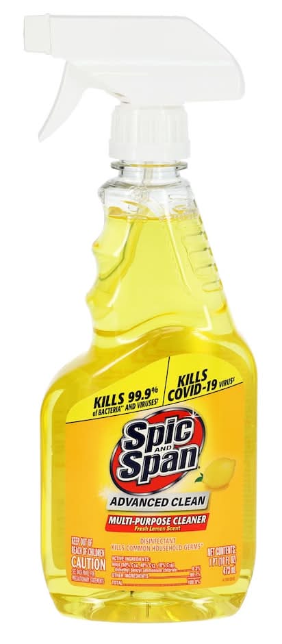 Spic and Span Multi Purpose Cleaner Spray, Fresh Lemon (16 fl oz)