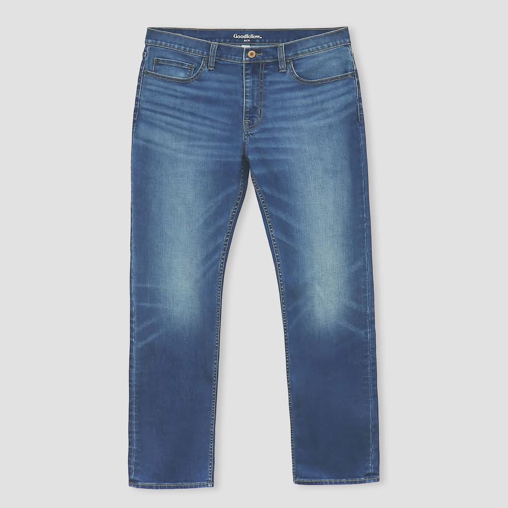 Goodfellow & Co. Athletic Relaxed Fit Denim Jeans, Men, 40x30, Medium Wash