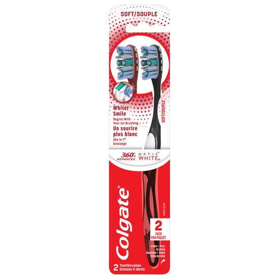 Colgate Optic White Soft Toothbrush (2 ct)