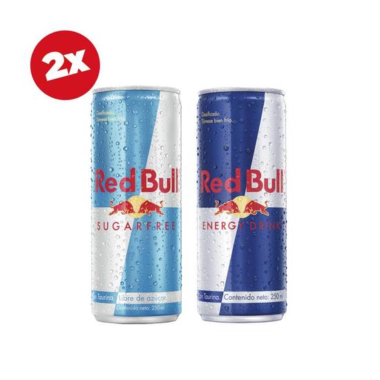 2 x Red Bull 250 ml Variedades
