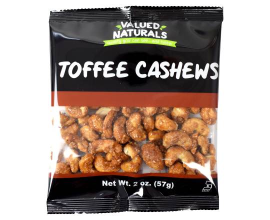 Valued Naturals Toffee Cashews (2 oz)
