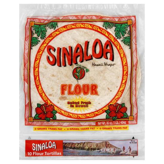 Sinaloa Hawaii Wraps Flour Tortillas ( 10 ct)