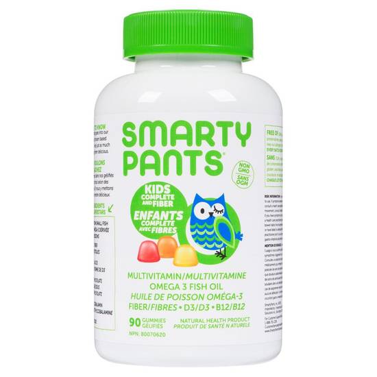 Smarty Pants Kids Complete + Fiber Gummies (90 units)