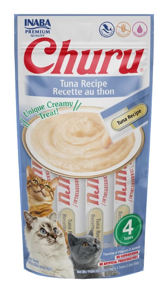 Churu · Puré natural para gatos, atún (4 x 14 g)