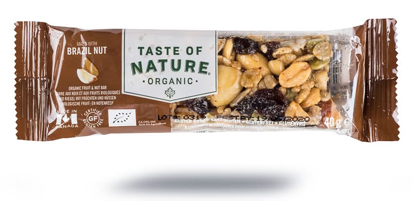 Barre aux noix aux fruits biologiques, Brazil nuts