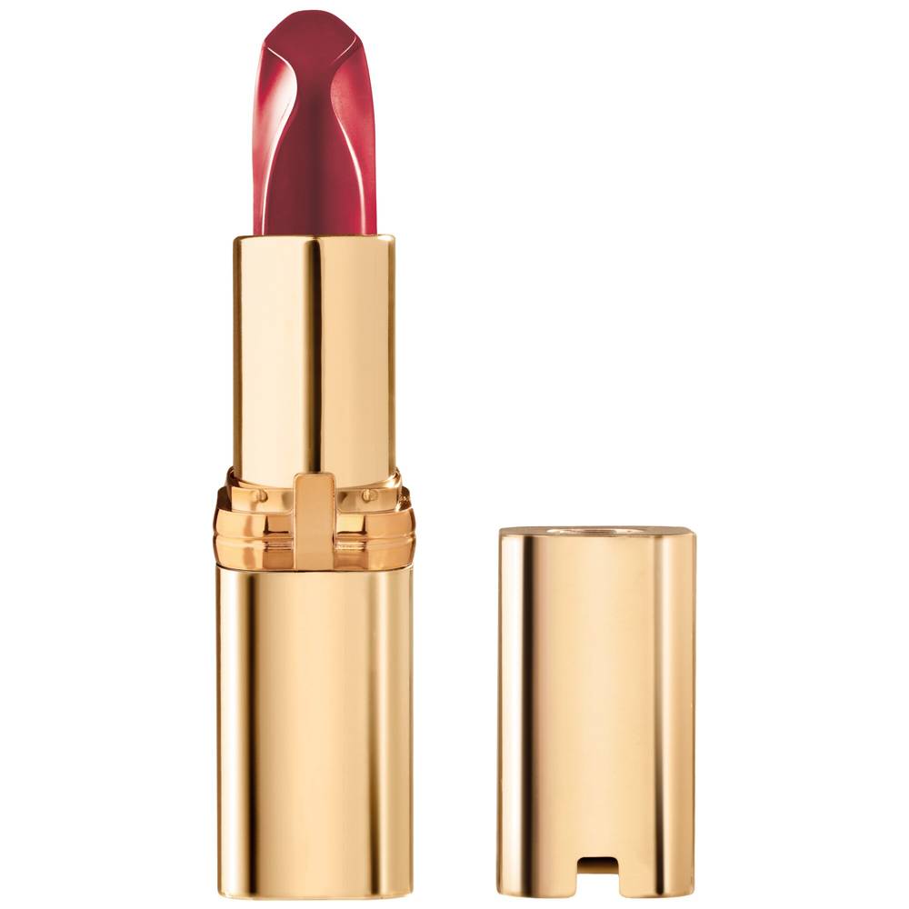 L'Oreal Paris Colour Riche reds of worth satin lipstick with intense color, Ambitious Red, 0.13 OZ