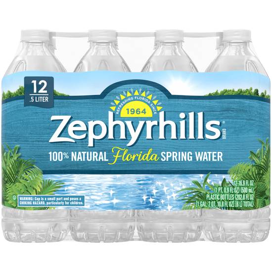 Zephyrhills Spring Water (12 ct, 16.9 fl oz)