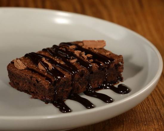 Home-Baked Chocolate Brownie (v)