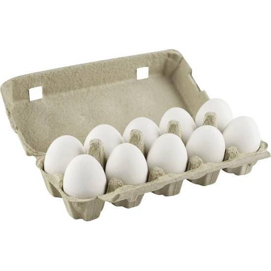 Ovos brancos (10 unidades)
