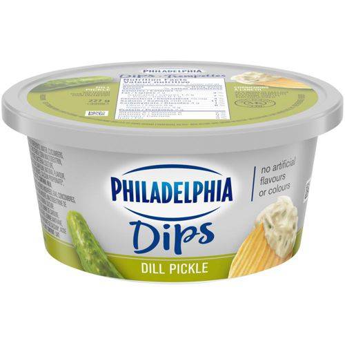 Philadelphia trempettes au cornichon à l'aneth (227 g) - dill pickle sour cream dip (227 g)