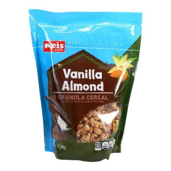 Weis Quality Granola All Natural Vanilla Almond