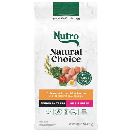 Nutro Wholesome Essentials Small Breed Senior Dog Food, Chicken (5 lbs)