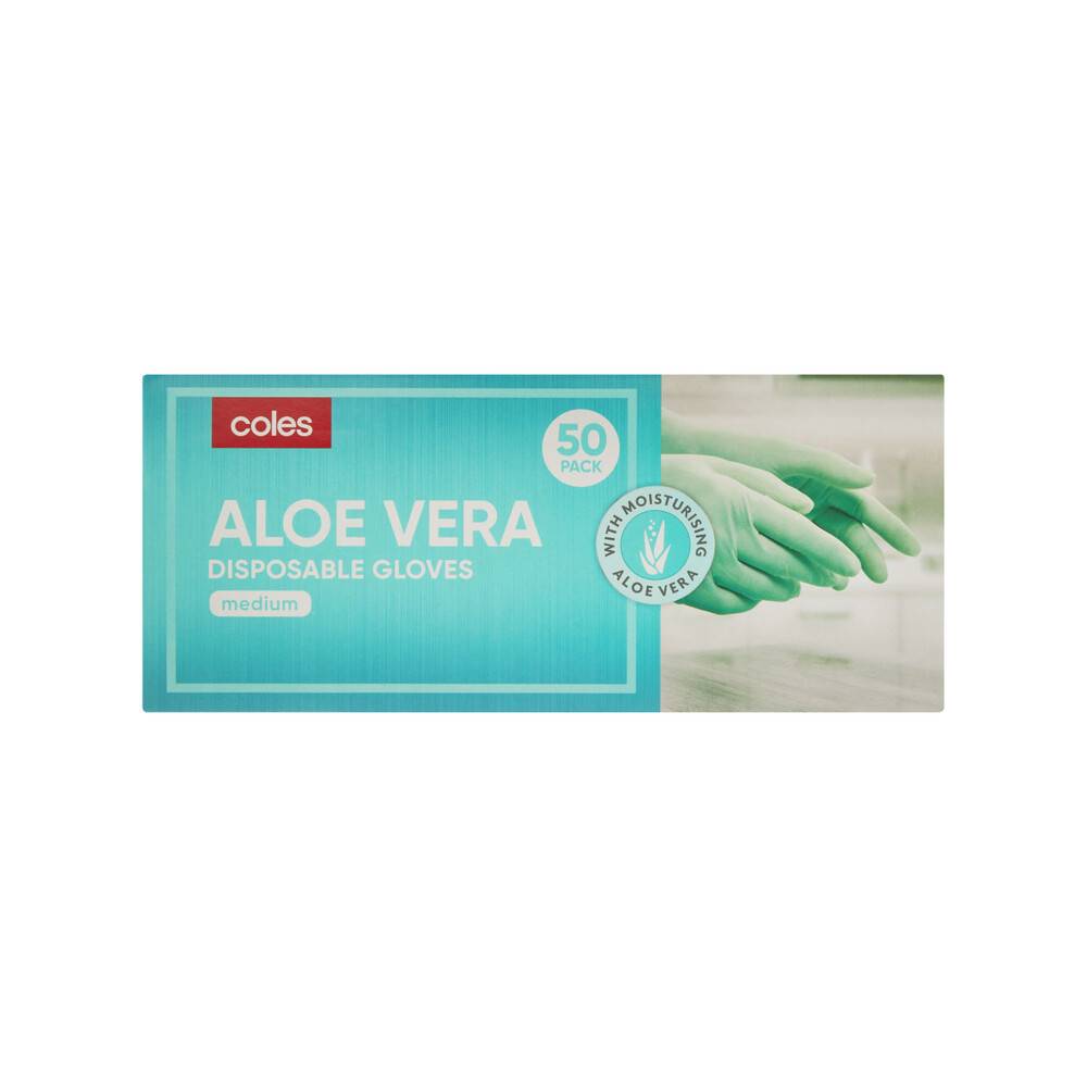 Coles Aloe Vera Disposable Gloves