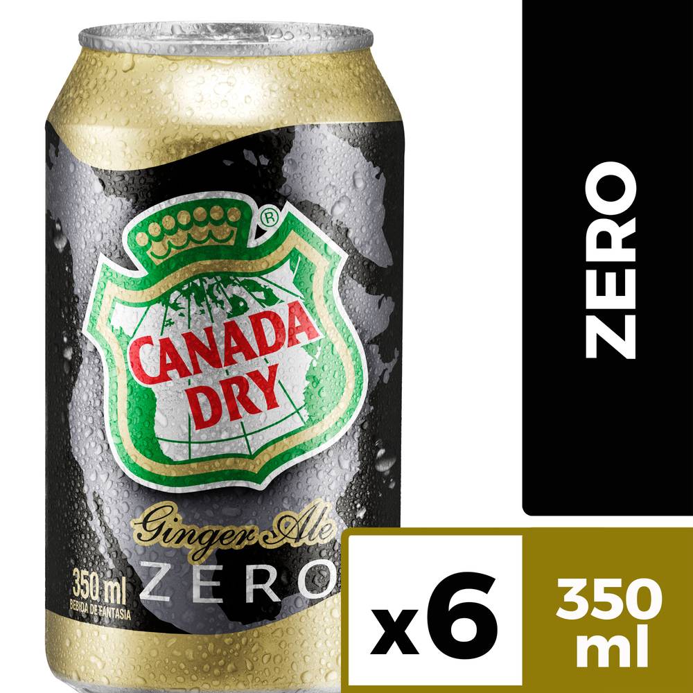 Canada Dry · Pack ginger ale zero (6 x 350 ml)