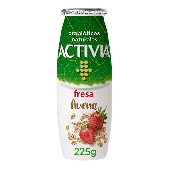 Activia yoghurt bebible fresa avena (botella 225 g)
