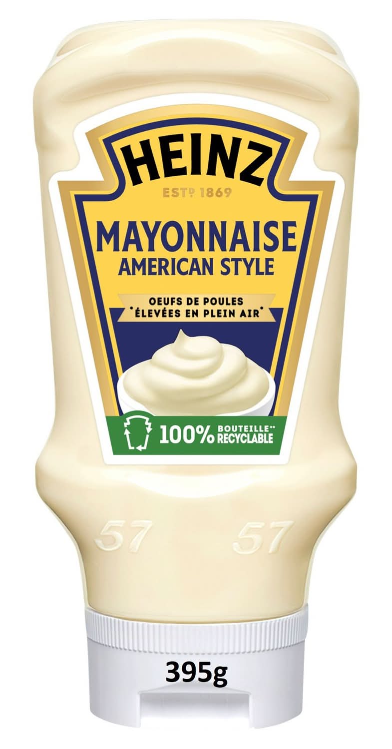 Sauce mayonnaise american style Heinz - le flacon de 395g