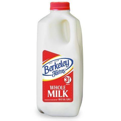Berkeley Farms Whole Milk Half Gallon
